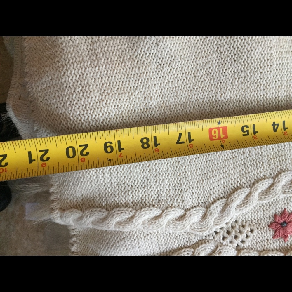 On hold for M 💎 Classy vintage 17.5”PTP Fair isle S light Aran Irish French Par… - Picture 12 of 15